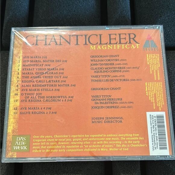 Chanticleer Magnificat A Cappella Works Josquin & others CD sealed - Picture 2 of 2
